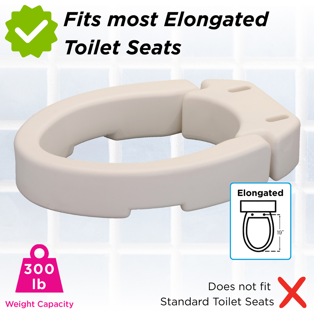 Toilet Seat Riser with Features